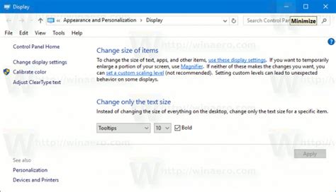 tooltip settings windows 10.